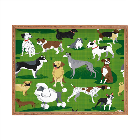 Lucie Rice Dog Day Afternoon Rectangular Tray