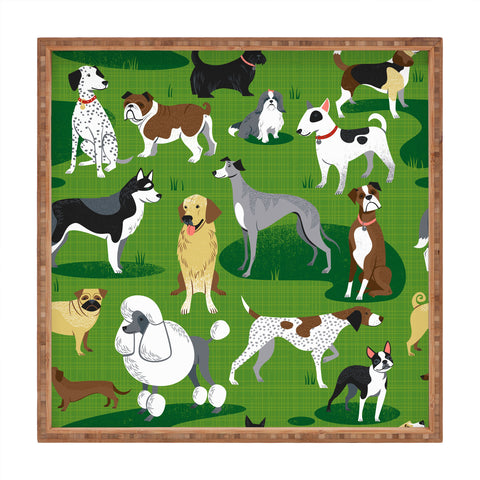 Lucie Rice Dog Day Afternoon Square Tray