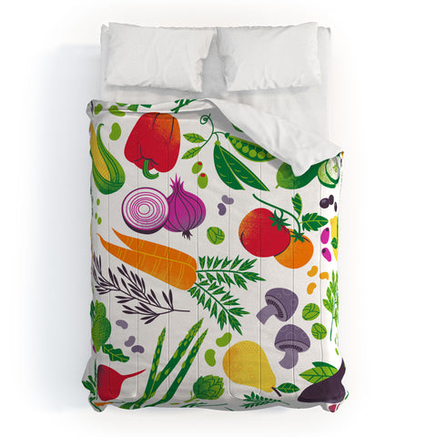 Lucie Rice EAT YOUR FRUITS AND VEGGIES Comforter
