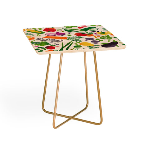 Lucie Rice EAT YOUR FRUITS AND VEGGIES Side Table