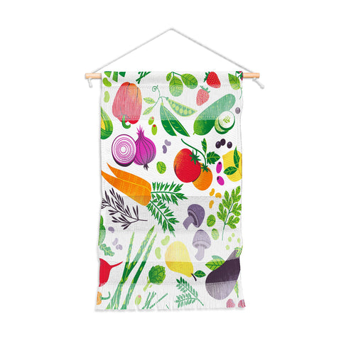 Lucie Rice EAT YOUR FRUITS AND VEGGIES Wall Hanging Portrait