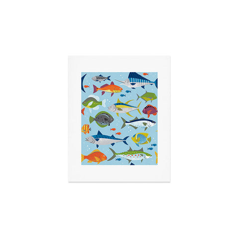 Lucie Rice Fish Frenzy Art Print