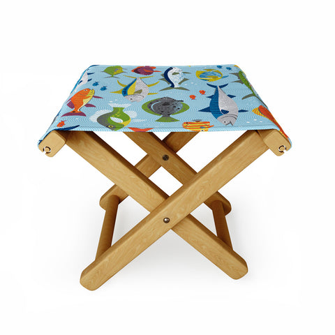 Lucie Rice Fish Frenzy Folding Stool
