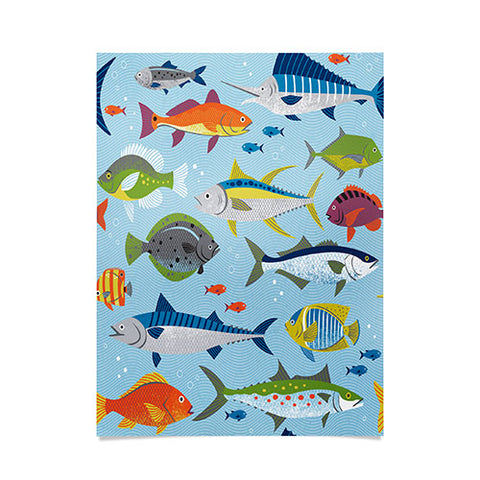 Lucie Rice Fish Frenzy Poster