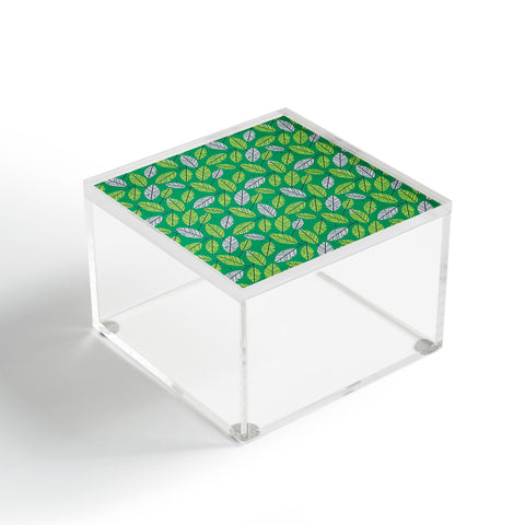 Lucie Rice Leafy Greens Acrylic Box
