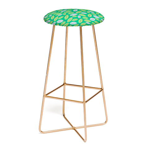 Lucie Rice Leafy Greens Bar Stool