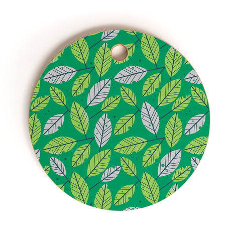 Lucie Rice Leafy Greens Cutting Board Round