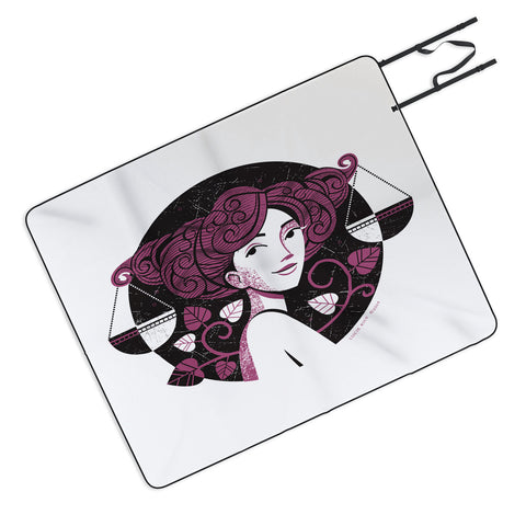 Lucie Rice Lola Libra Picnic Blanket