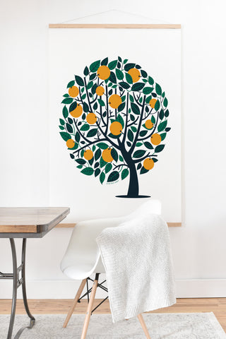 Lucie Rice Orange Tree Art Print And Hanger