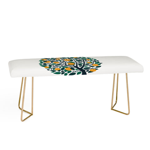 Lucie Rice Orange Tree Bench