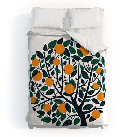Lucie Rice Orange Tree Comforter
