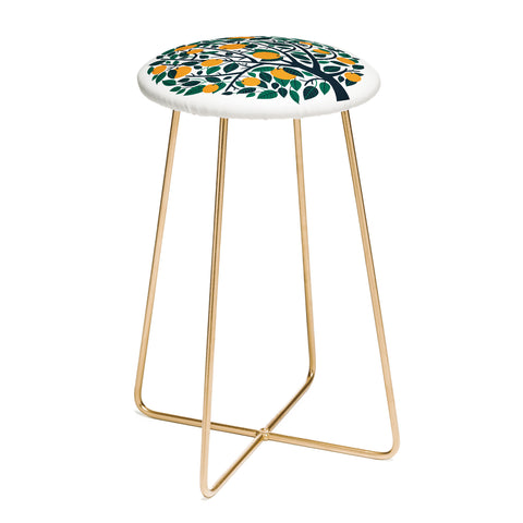 Lucie Rice Orange Tree Counter Stool