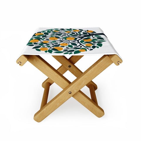 Lucie Rice Orange Tree Folding Stool