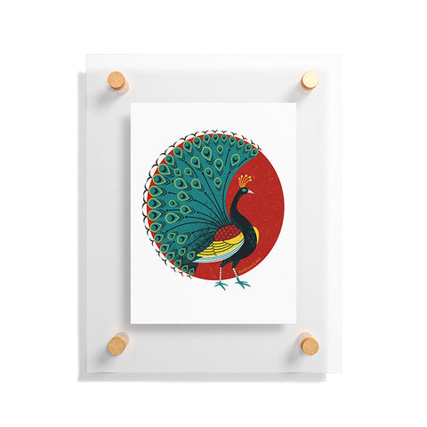 Lucie Rice Peacockin Floating Acrylic Print