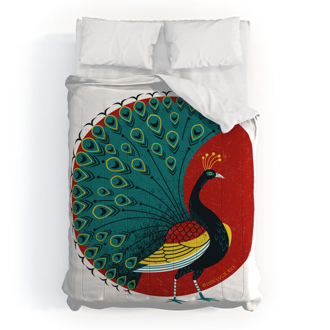 Lucie Rice Peacockin Comforter
