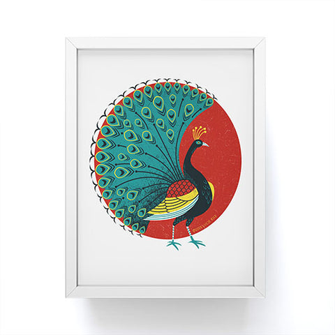 Lucie Rice Peacockin Framed Mini Art Print