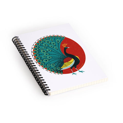 Lucie Rice Peacockin Spiral Notebook