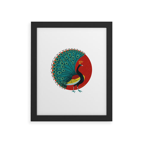Lucie Rice Peacockin Framed Art Print