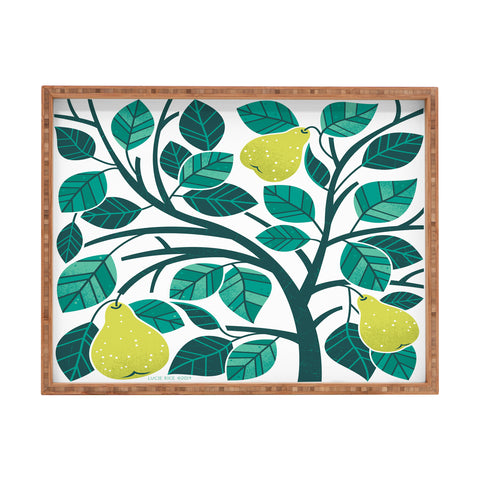 Lucie Rice Pear Tree Rectangular Tray