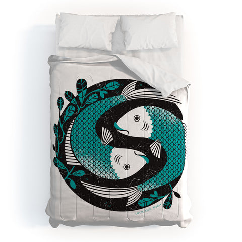 Lucie Rice Pearl and Polly Pisces Comforter