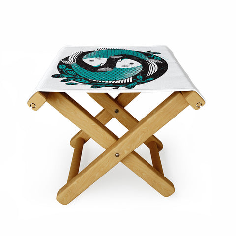 Lucie Rice Pearl and Polly Pisces Folding Stool