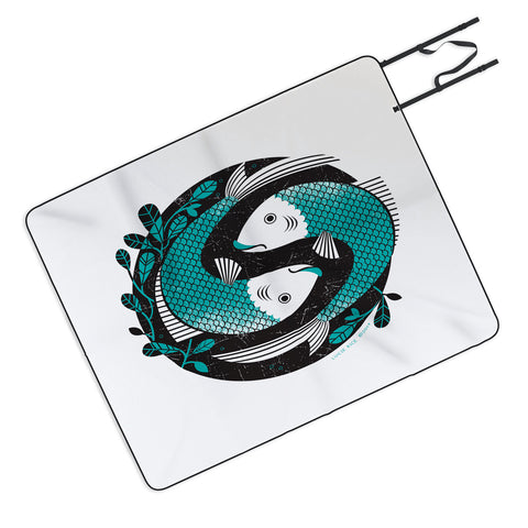 Lucie Rice Pearl and Polly Pisces Picnic Blanket