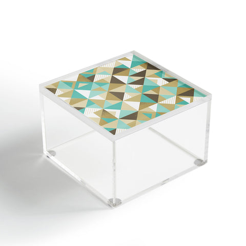 Lucie Rice Sand and Sea Geometry Acrylic Box