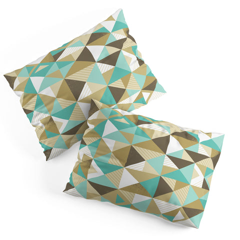 Lucie Rice Sand and Sea Geometry Pillow Shams