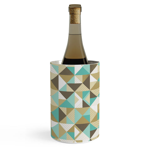 Lucie Rice Sand and Sea Geometry Wine Chiller