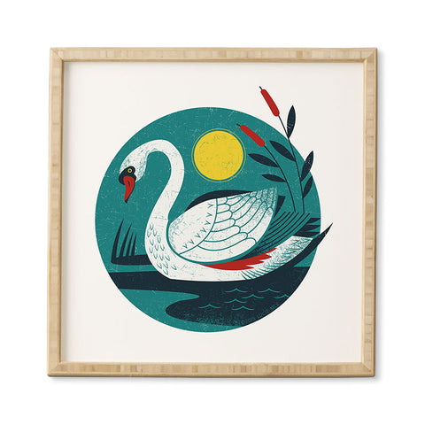 Lucie Rice Swan Framed Wall Art