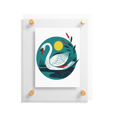 Lucie Rice Swan Floating Acrylic Print