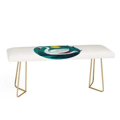 Lucie Rice Swan Bench
