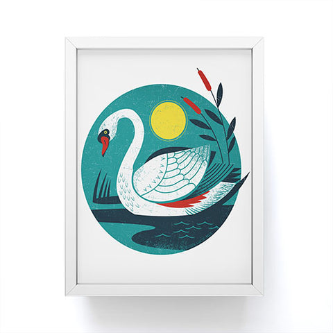 Lucie Rice Swan Framed Mini Art Print