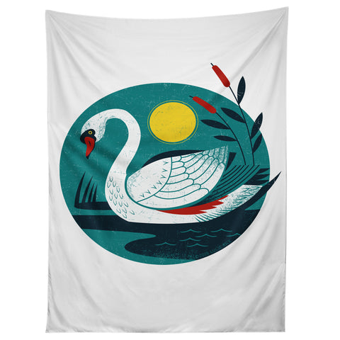 Lucie Rice Swan Tapestry