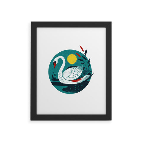 Lucie Rice Swan Framed Art Print