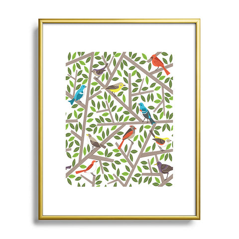 Lucie Rice Tweet Tweet Metal Framed Art Print