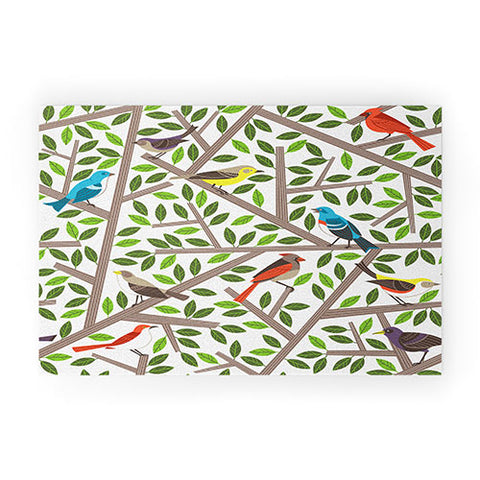 Lucie Rice Tweet Tweet Welcome Mat