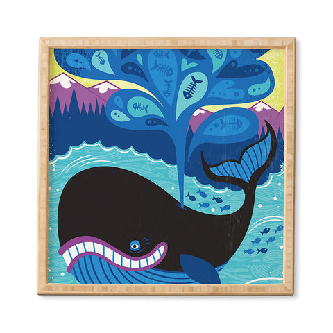 Lucie Rice Whale of a Tale Framed Wall Art