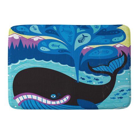 Lucie Rice Whale of a Tale Memory Foam Bath Mat