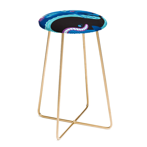 Lucie Rice Whale of a Tale Counter Stool
