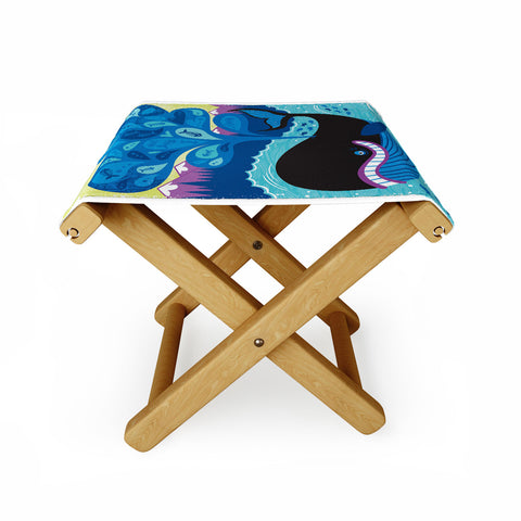 Lucie Rice Whale of a Tale Folding Stool