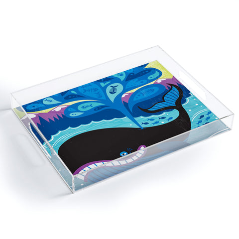 Lucie Rice Whale of a Tale Acrylic Tray