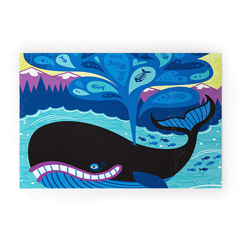 Lucie Rice Whale of a Tale Welcome Mat