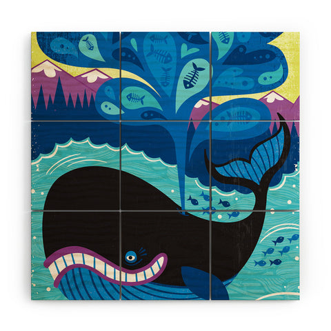 Lucie Rice Whale of a Tale Wood Wall Mural