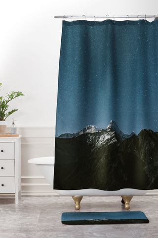 Luke Gram Annapurna Himalayas Shower Curtain And Mat