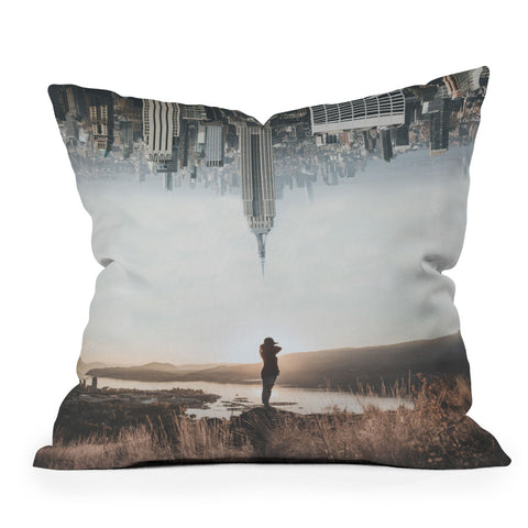 Luke Gram Between Earth City Throw Pillow