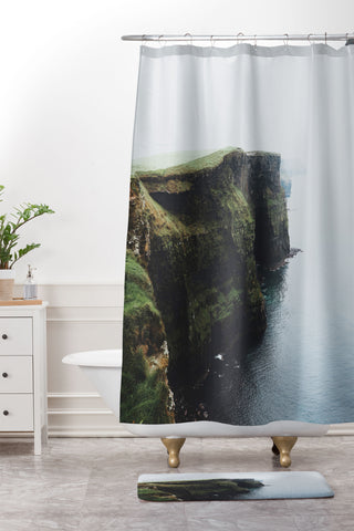 Luke Gram Cliffs of Moher Shower Curtain And Mat