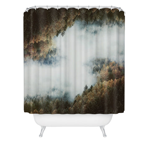 Luke Gram Forest Layers Shower Curtain