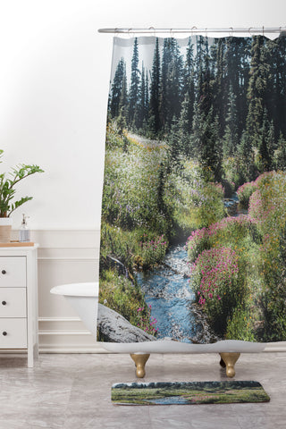Luke Gram Garibaldi Provincial Park Shower Curtain And Mat