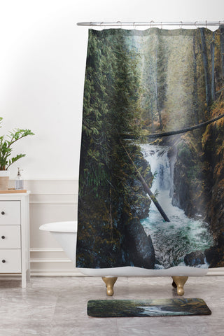 Luke Gram Little Qualicum Falls Shower Curtain And Mat